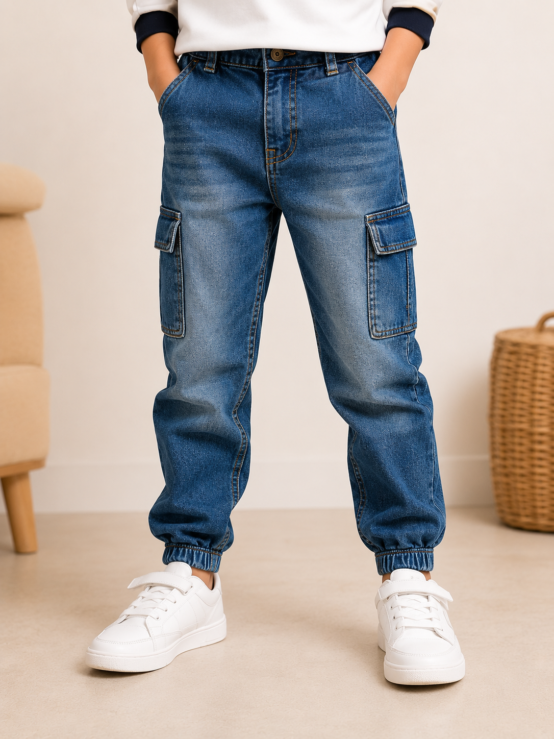 Urban Denim Cargo Jeans